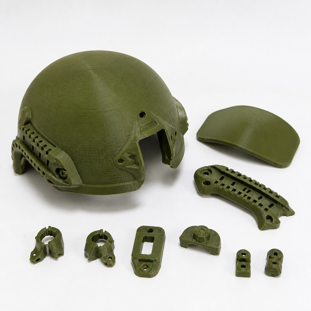 Tactical Helmet Shell — Multipart